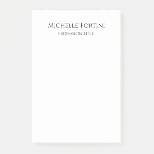 Elegant Plain Simple Minimalist Post-it Notes