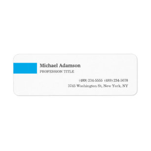 Elegant Plain Simple Minimalist Profile