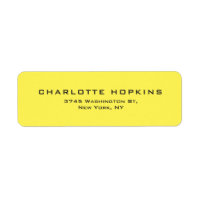 Elegant Plain Yellow Modern Minimalist