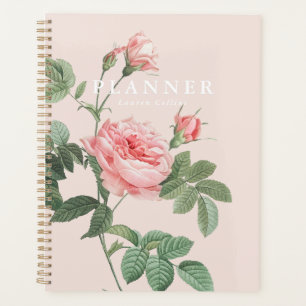 Élégant planificateur rose Rose Vintage