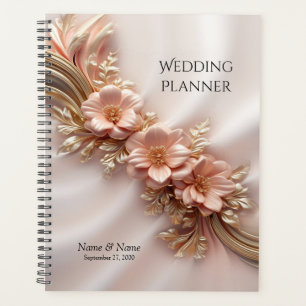 Élégant Planneur Floral Peach Orange