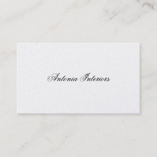 Elegant Platinum Business Card