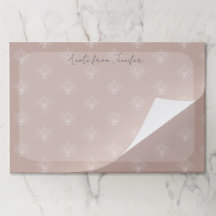 Elégant Plâtre rose Peach Joli Lotus Floral