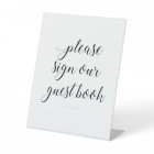 Elegant Please Sign Our Guest Book Wedding