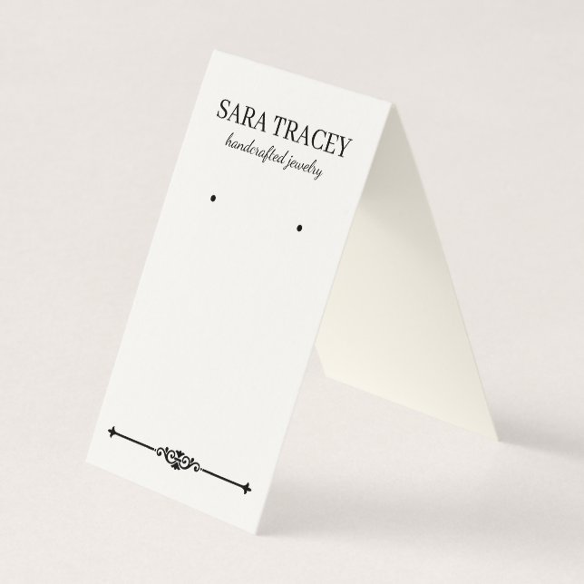 Elégant Plier sur la carte d'oreille avec les soci (Devant)