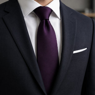 Elegant Plum to Black Gradient Tie