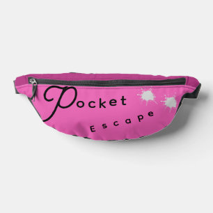 Élégant Pocket Pink Échapper Couper Fanny Pack
