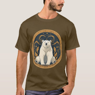 Elegant Polar Bear Illustration T-Shirt
