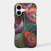 Elegant Poppy Tapestry, Royal Red & Purple, Golds