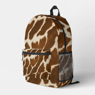 Elegant Popular Cow Faux Leather Collection Printed Backpack