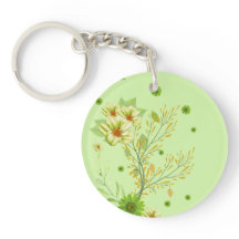 Élégant porte - clé vert pistache