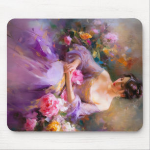 Elegant Portrait  Mouse Pad