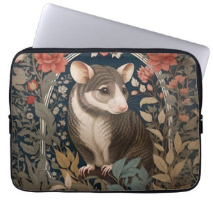 Elegant Possum William Morris Inspired Animal Laptop Sleeve