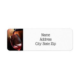 **ELEGANT POUR THE WINE** ADDRESS LABELS