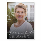 Elégant Pour Toujours Dans Nos Coeurs Script Photo