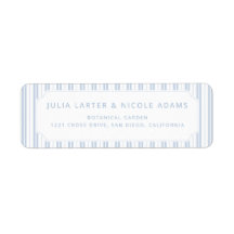 Elegant Powder Blue Striped Pattern Baby Shower