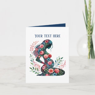 Elegant pregnant Mom add text any purpose  Card