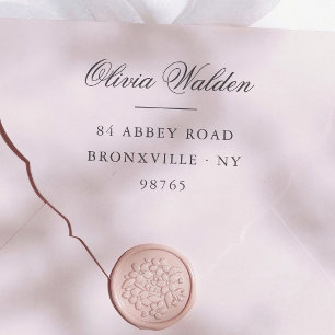 Elegant Preppy Calligraphy Return Address Self-inking Stamp