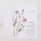 Elegant Pressed Dry Pastel Boho Flowers Wedding