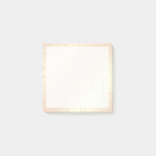 Elegant pretty rose gold & blush pink geometric post-it notes