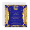 Elegant Prince Baby Shower Blue Gold Ethnic