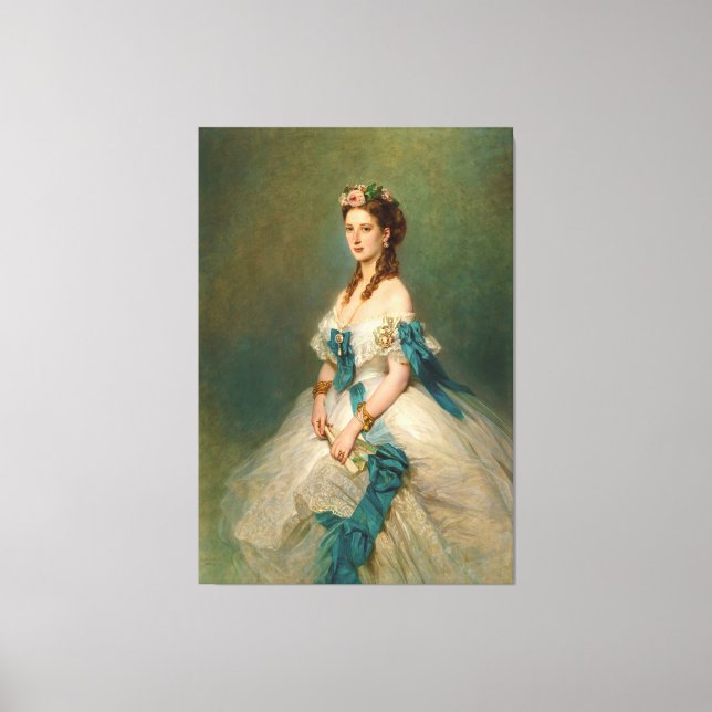Elegant Princess Alexandra Vintage Portrait Canvas Print (Front)