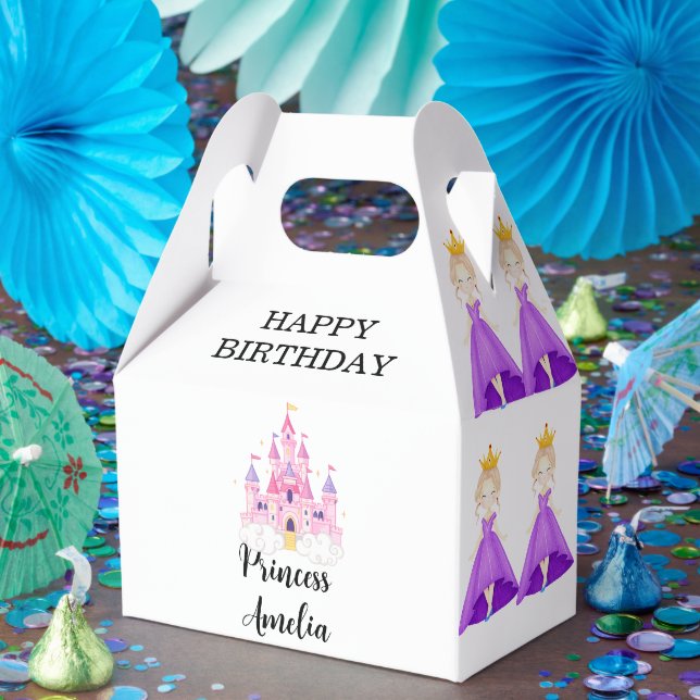 Elegant Princess Birthday Celebration Favor Box (Party)