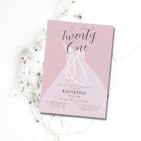 Elegant Princess Dress Pearls Pink 21st Birthday 