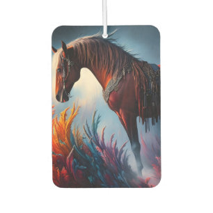 Elegant Prismatic Arabian Horse Digital Art Air Freshener
