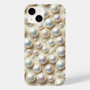 Elegant Pristine White Pearls Scattered Aesthetic  Case-Mate iPhone 14 Case