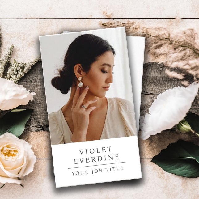 Elegant Professional Business Photo Card (Creator Uploaded)