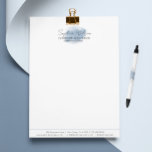 Elegant Professional Business Watercolor Signature<br><div class="desc">Enhance your business image with this elegant and professional letterhead template. The minimalist design exudes sophistication, making a lasting impression. Fully customizable, this letterhead allows you to seamlessly add your name, company name, tagline and contact information, ensuring it aligns perfectly with your brand identity. Click "Personalize" to easily customize the...</div>