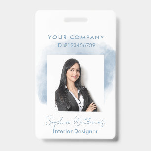 Elegant Professional Business Watercolor Signature Badge