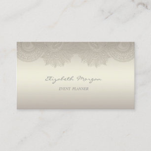 Elegant Professional Charming Luminous,Lace Business Card