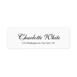 Elegant Professional Classical Plain Black White
