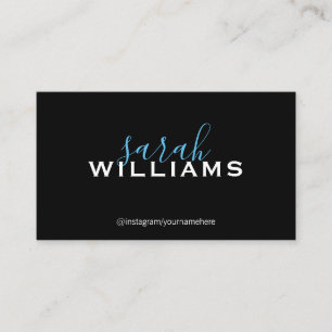 Elegant Professional Cursive Business Card