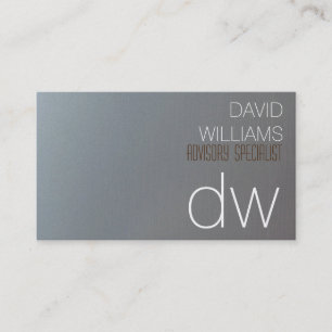 ELEGANT PROFESSIONAL GRAY METAL GOLDEN LAWYER BUSINESS CARD