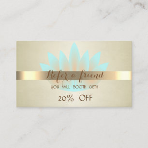 Elegant Professional,Lotus  Referral Card