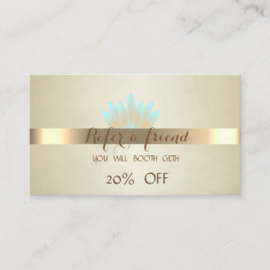 Elegant Professional,Lotus  Referral Card