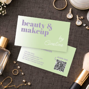 Elegant Professional Makeup Artist Business Card