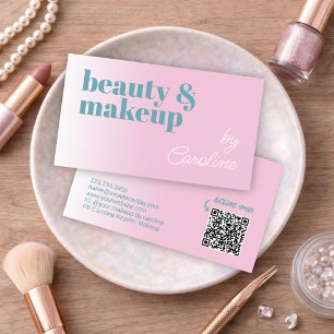 Elegant Professional Makeup Artist Business Card