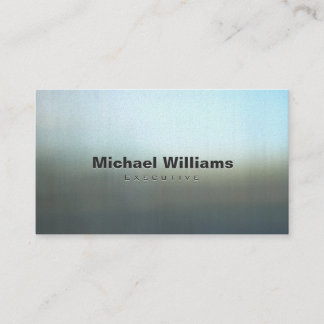 Elegant professional metal business card