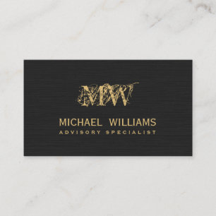 Elegant professional metal business card