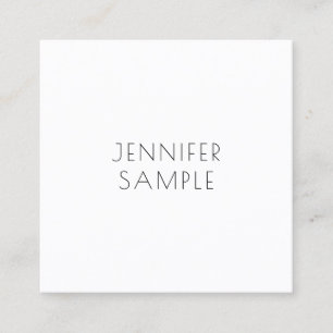 Elegant Professional Minimal Template Modern Square Business Card