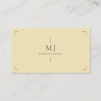 Elegant Professional Minimalist Monogram Straw