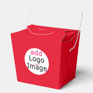 Elegant Professional Modern Business Custom Red Favor Box