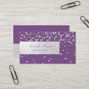 Elegant Professional, Modern,Confetti Business Card