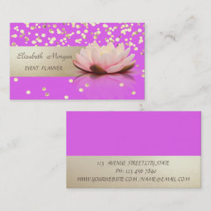 Elegant Professional, Modern,Confetti,Lotus Business Card