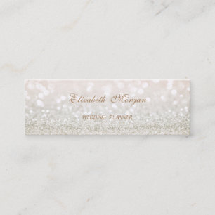 Elegant Professional Modern Glittery Mini Business Card