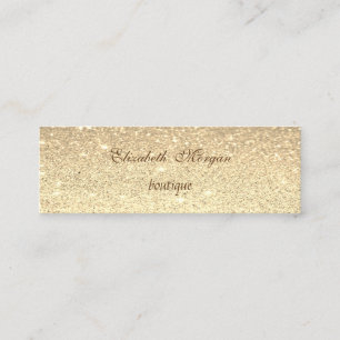 Elegant Professional Modern Glittery Mini Business Card